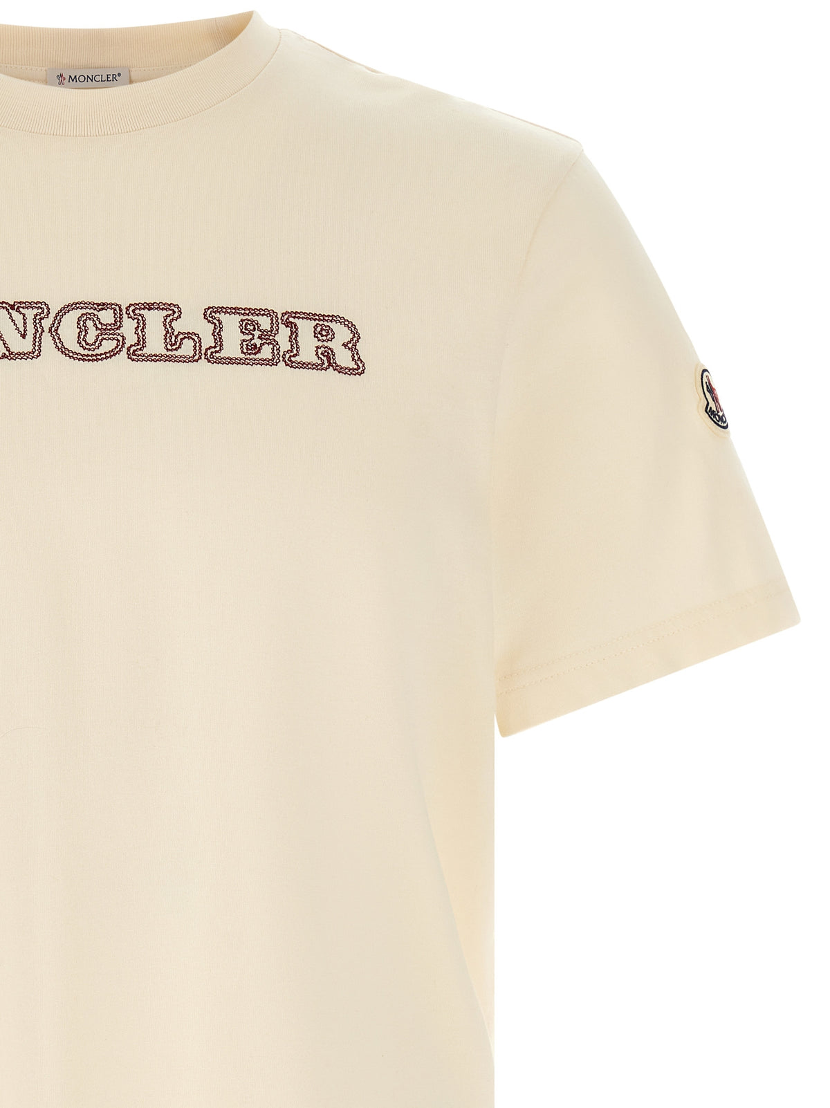 White Cotton T-Shirt Moncler