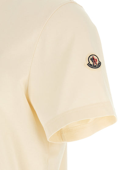 White Cotton T-Shirt Moncler