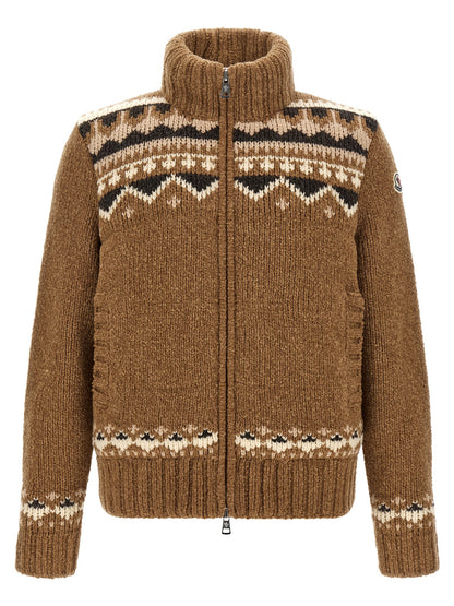 Brown Virgin Wool Cardigan