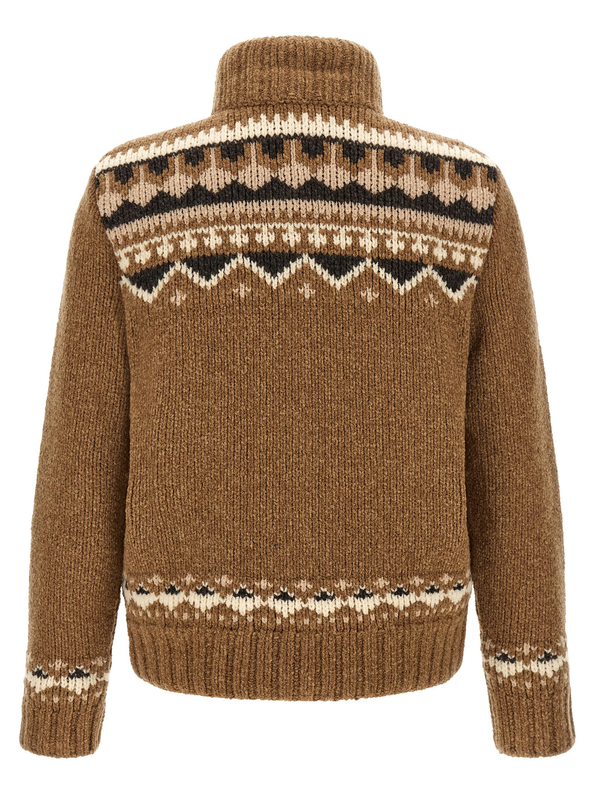 Brown Virgin Wool Cardigan