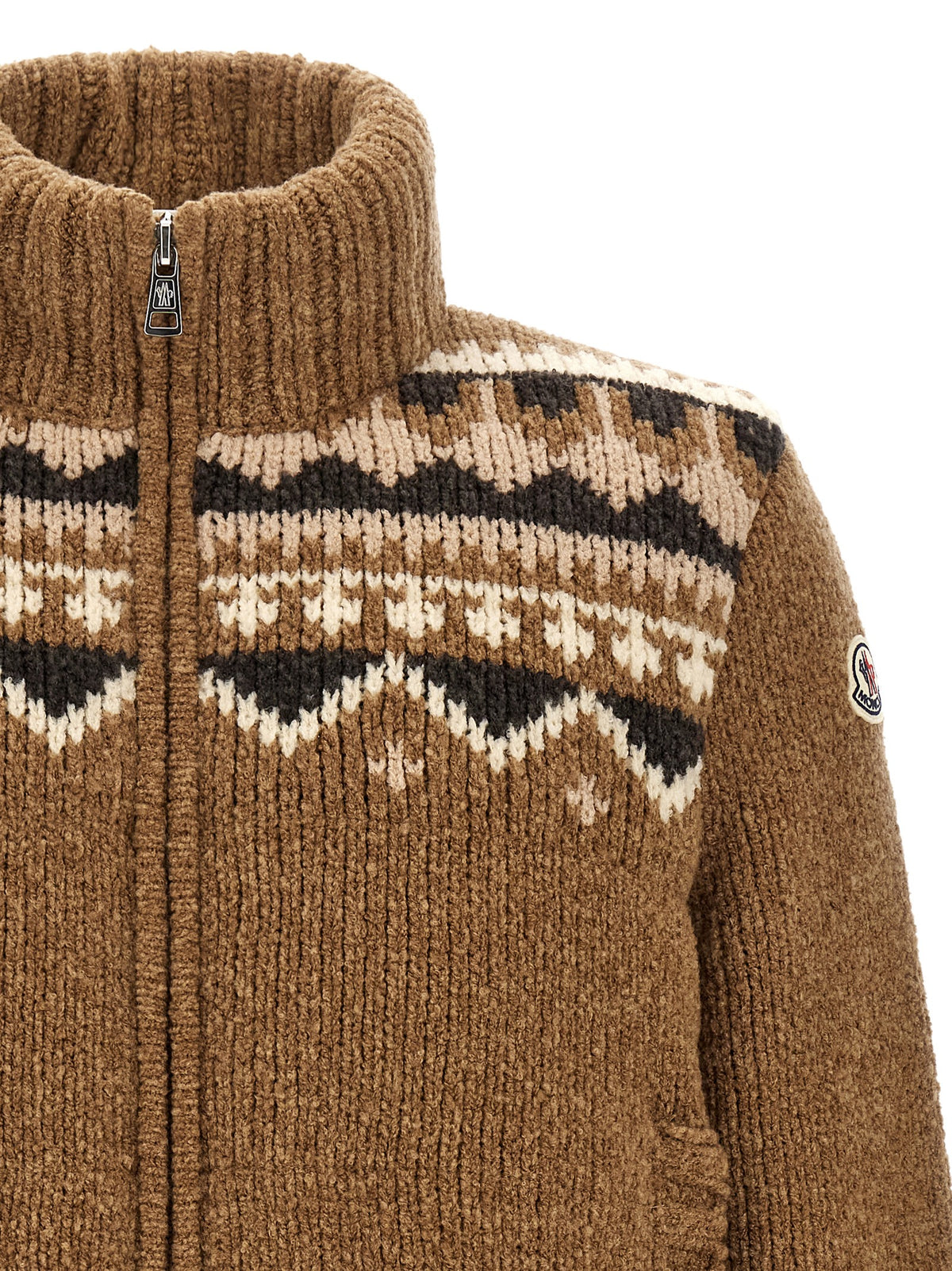 Brown Virgin Wool Cardigan