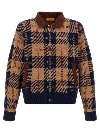 Multicolor Wool Bomber