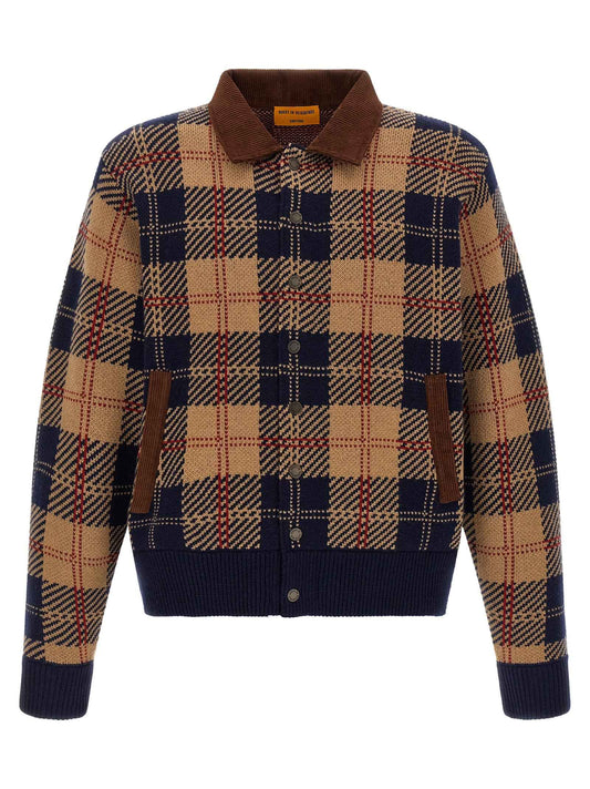 Multicolor Wool Bomber