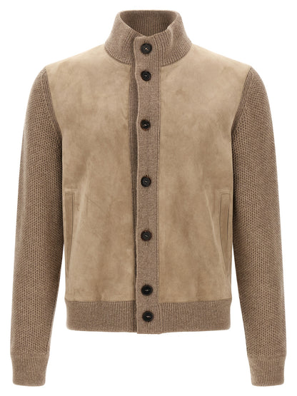 Beige Cashmere Cardigan