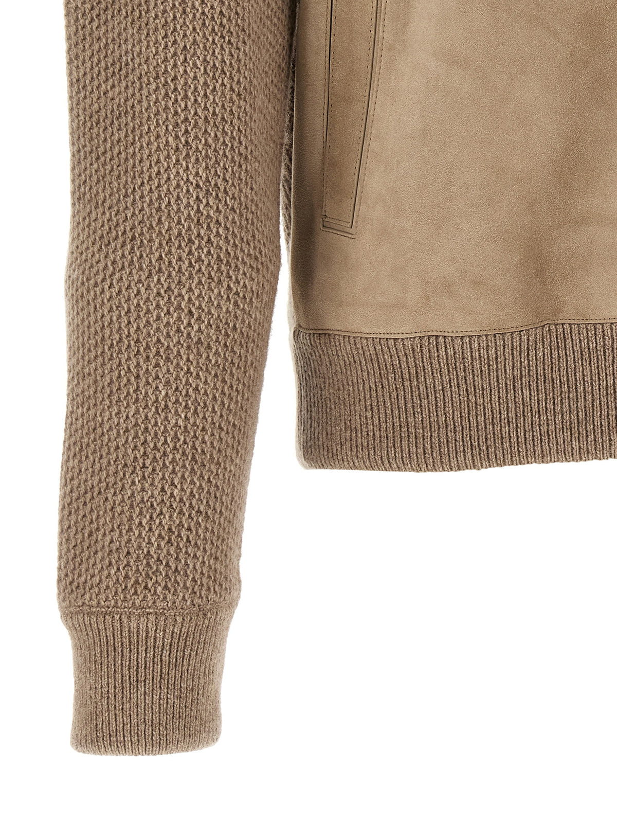 Beige Cashmere Cardigan