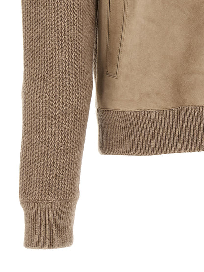 Beige Cashmere Cardigan