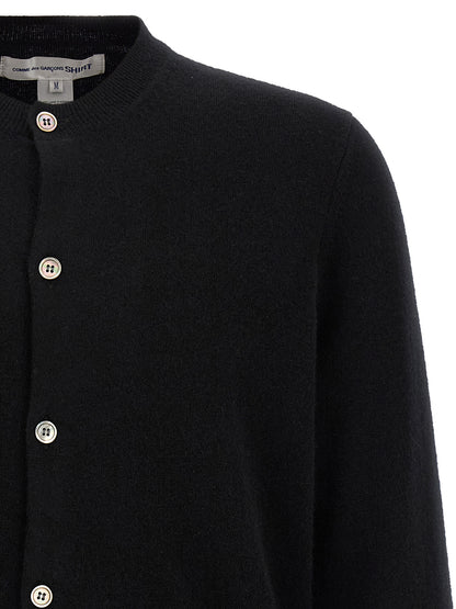 Black Wool Cardigan
