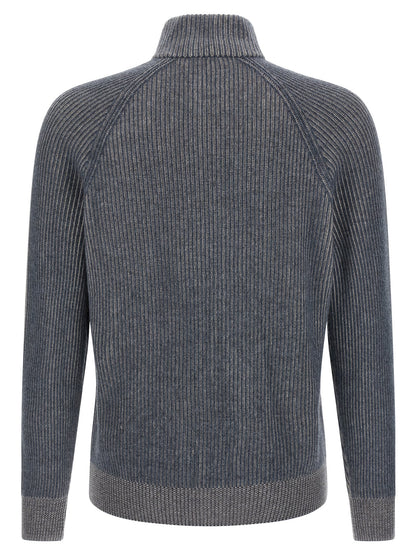 Blue Cashmere Cardigan