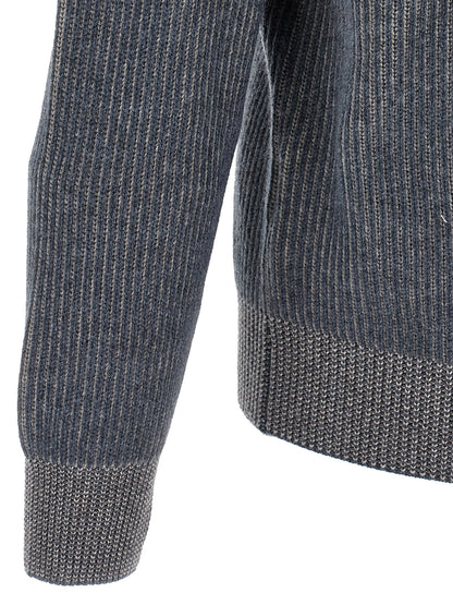Blue Cashmere Cardigan