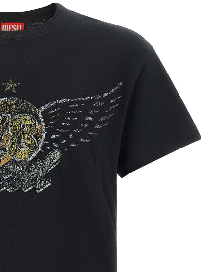 Black Cotton T-Shirt