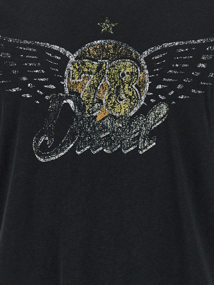 Black Cotton T-Shirt