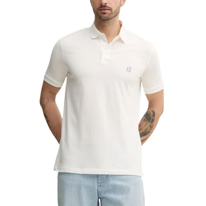 White Cotton Polo Shirt
