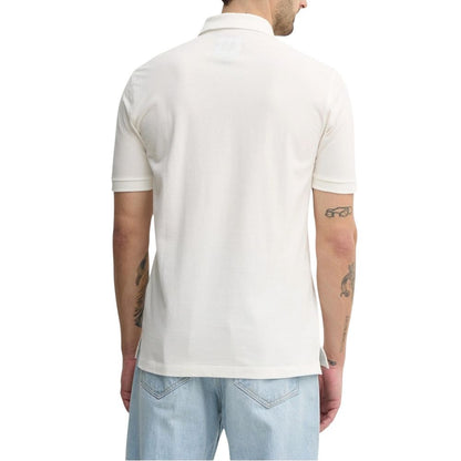 White Cotton Polo Shirt