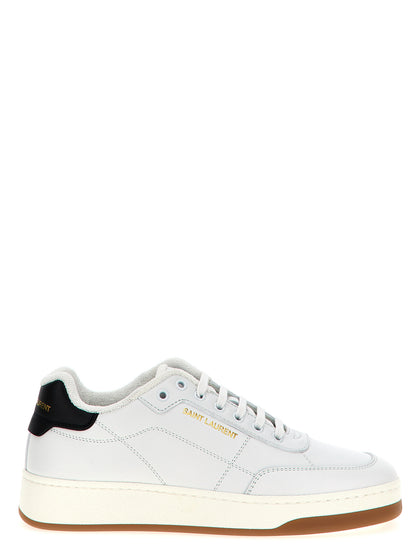 Bicolor Leather Low Top Sneakers