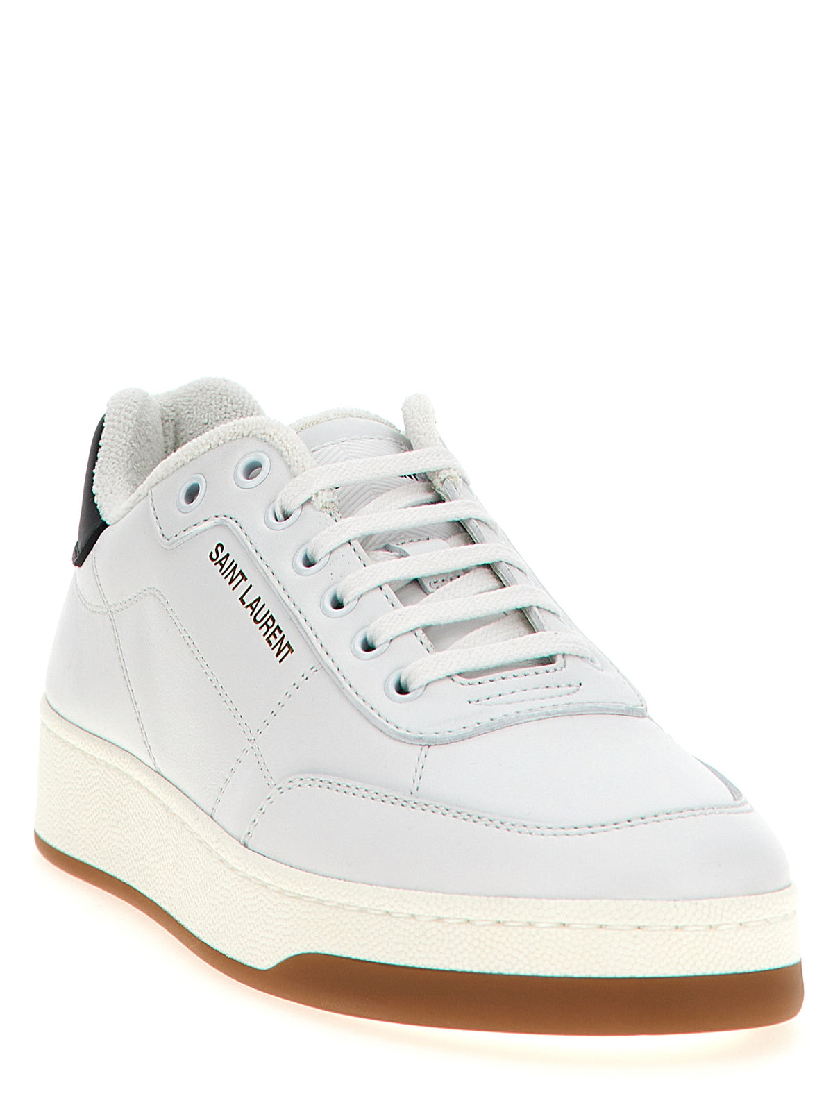 Bicolor Leather Low Top Sneakers