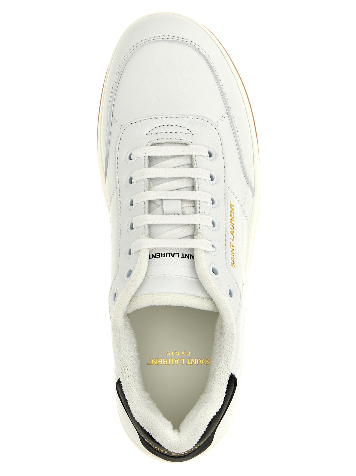 Bicolor Leather Low Top Sneakers