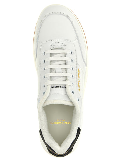 Bicolor Leather Low Top Sneakers