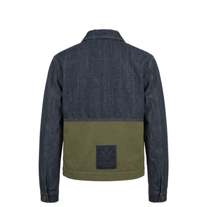 Blue Cotton Mens Jacket