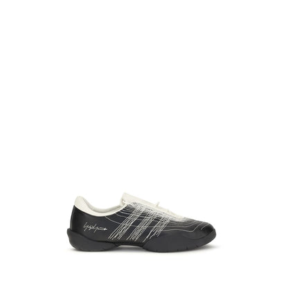 Black Rubber Athletic Sneakers