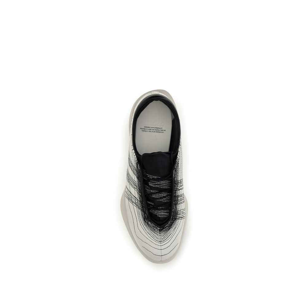 Beige Calf Leather Bos Taurus Sneakers