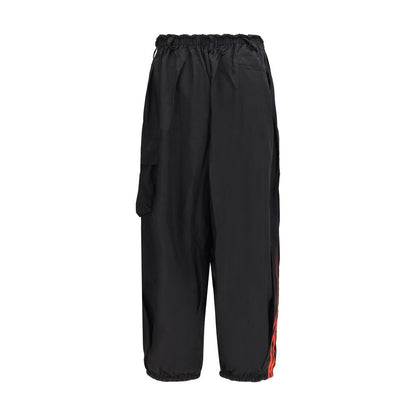 Black Polyamide Cargo Pants