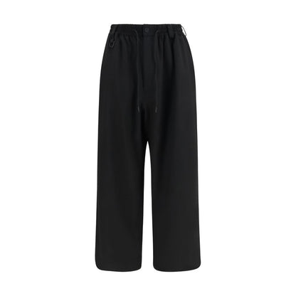 Black Wool Oves Aries Casual Pants