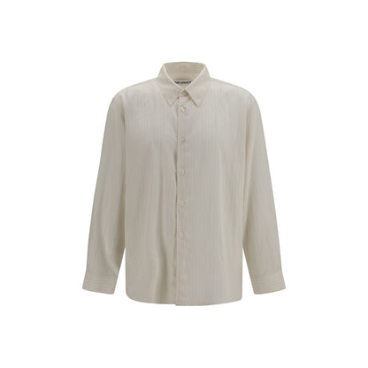 Beige Lyocell Pattern Shirt