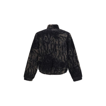 Brown Polyester Full-Length Jacket