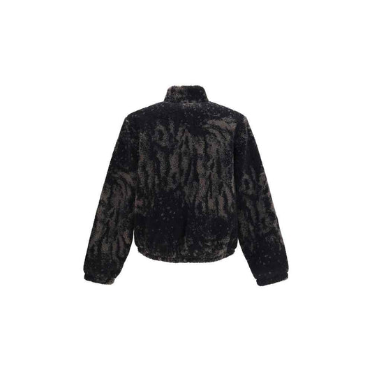 Brown Polyester Full-Length Jacket