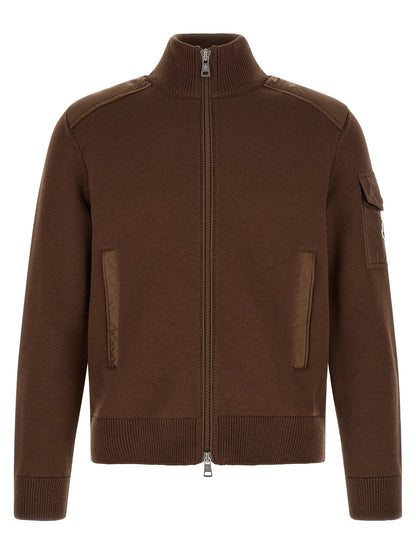 Brown Polyamide Cardigan
