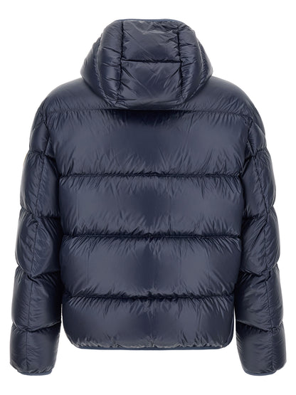 Blue Polyamide Full-Length Jacket
