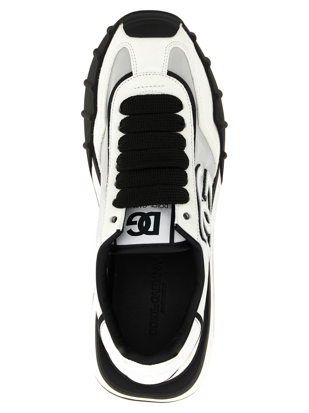 Bicolor Polyamide Athletic Sneakers