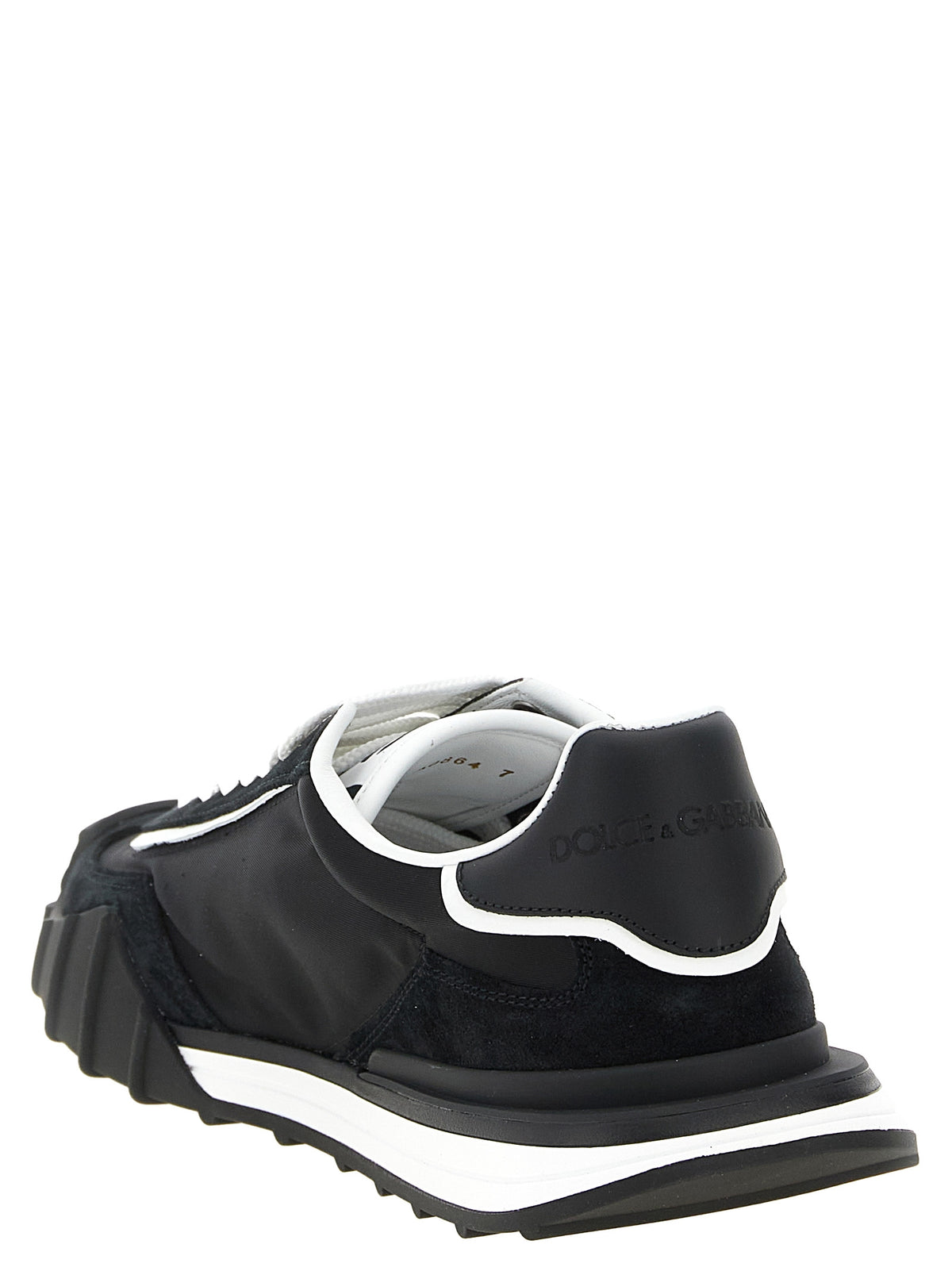 Black Polyamide Athletic Sneakers