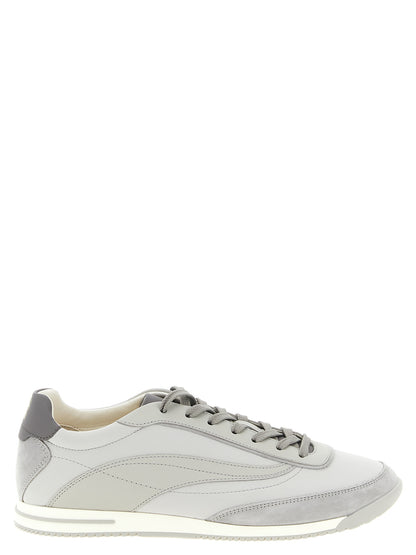Gray Polyethylene Low Top Sneakers