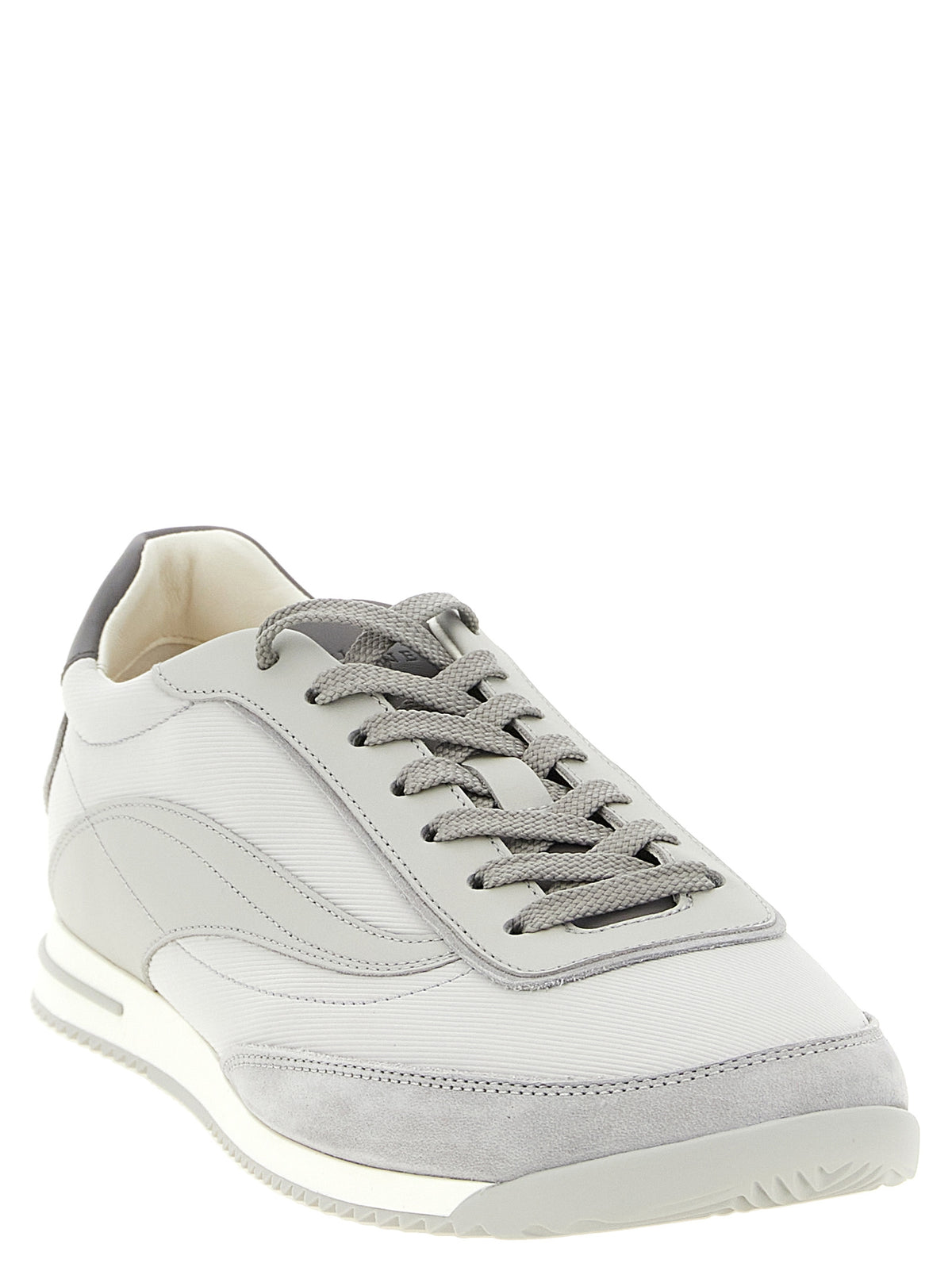 Gray Polyethylene Low Top Sneakers