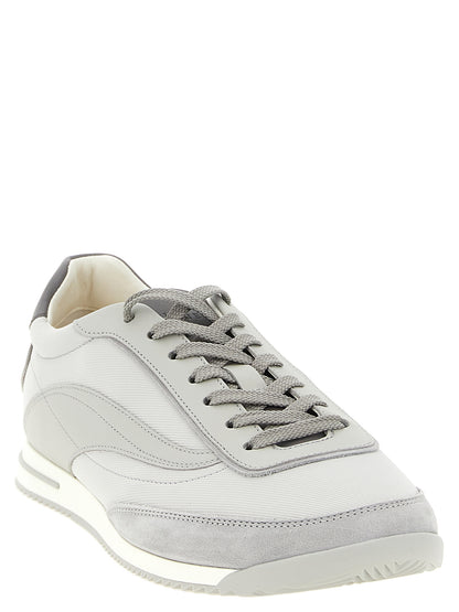 Gray Polyethylene Low Top Sneakers