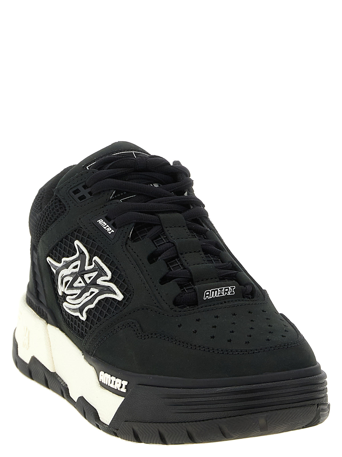 Bicolor Calfskin Athletic Sneakers