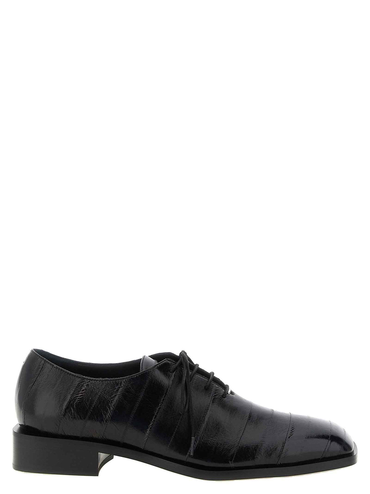 Black Leather Oxfords And Derbies