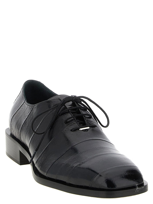 Black Leather Oxfords And Derbies