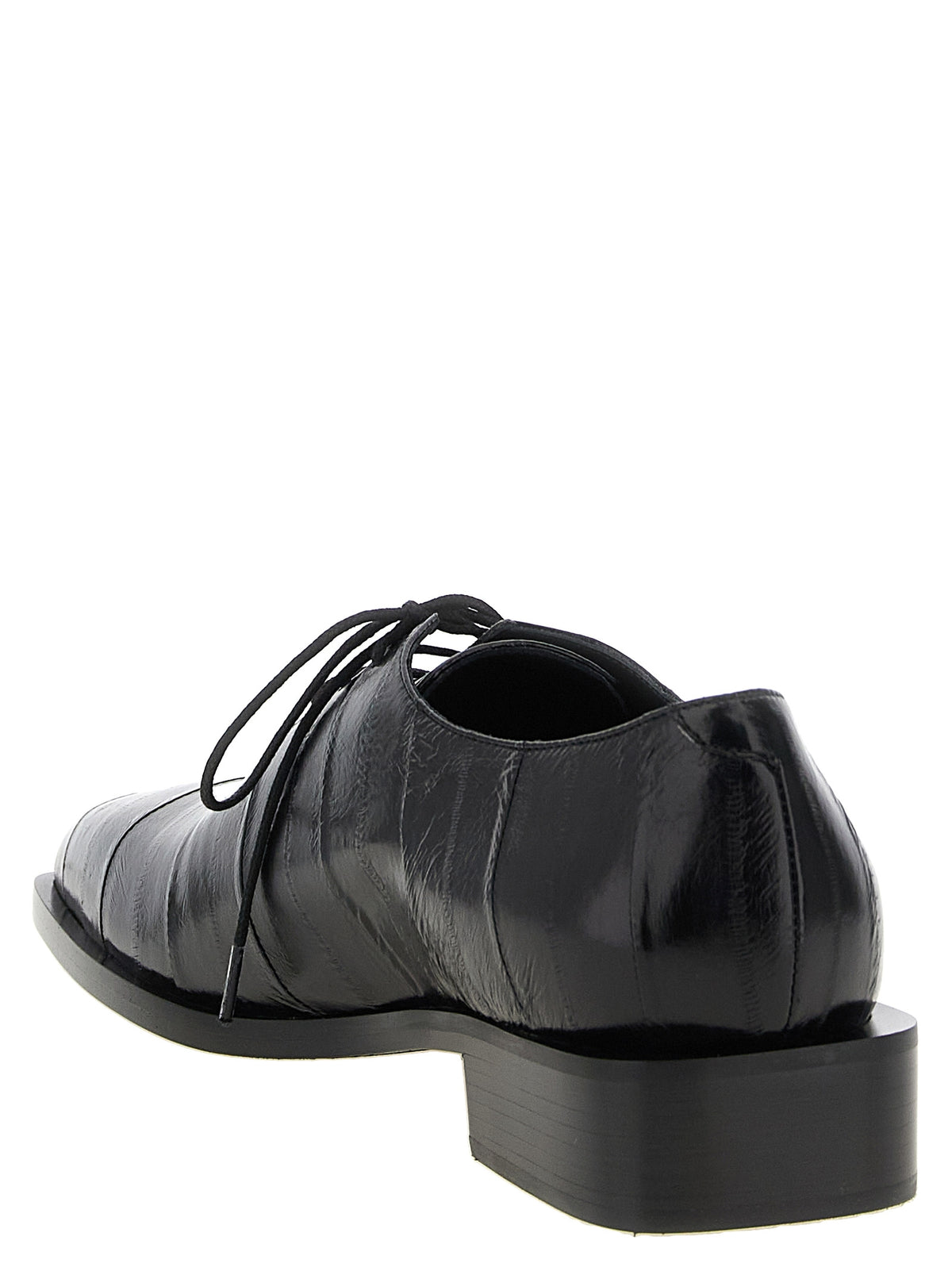 Black Leather Oxfords And Derbies