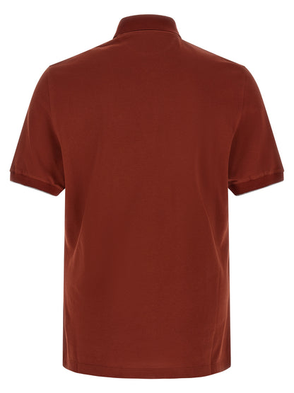 Red Cotton Polo Shirt