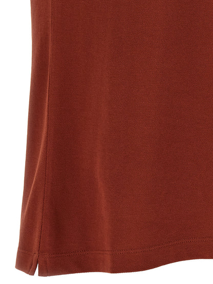 Red Cotton Polo Shirt