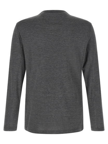 Gray Silk T-Shirt