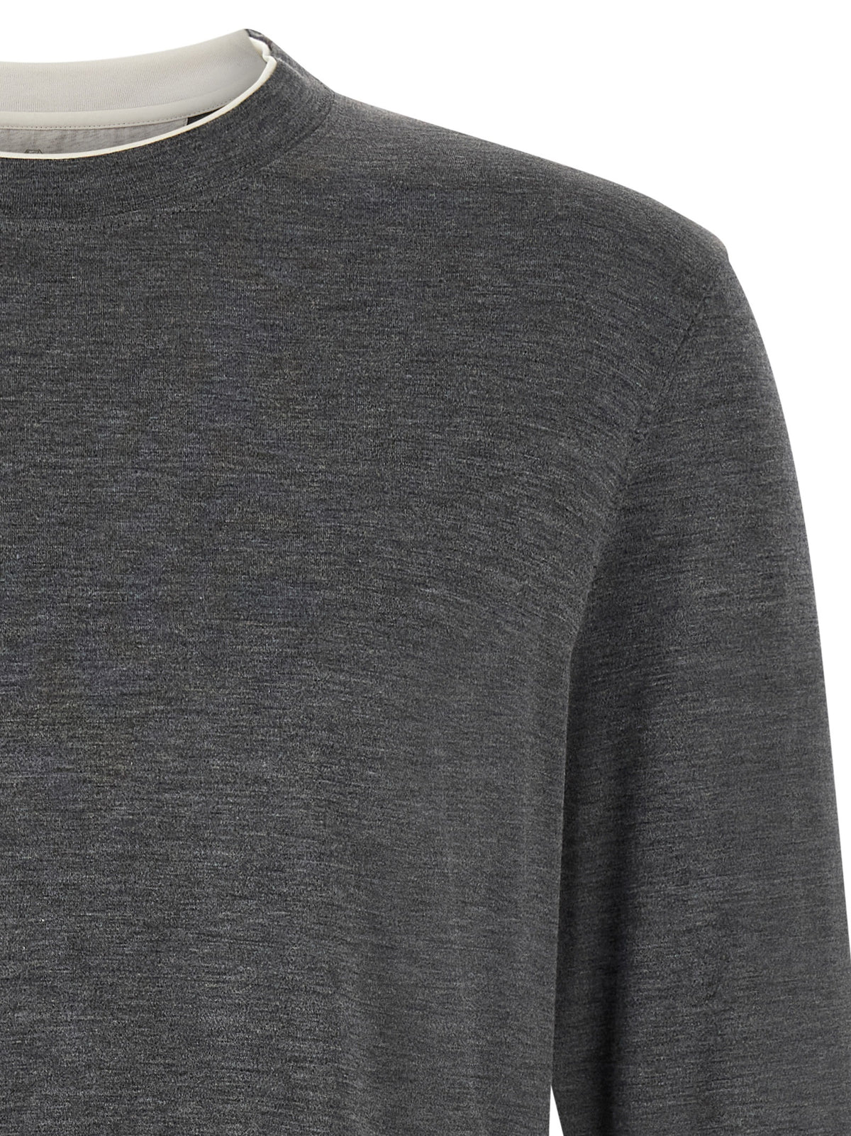 Gray Silk T-Shirt