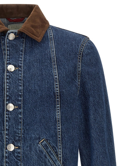 Blue Cotton Denim Jacket