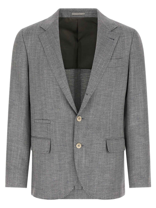 Gray Wool Blazer