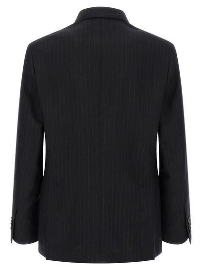 Blue Virgin Wool Two-Piece Suit