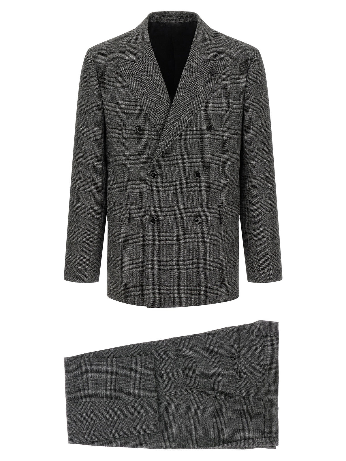Gray Virgin Wool Two-Piece Suit