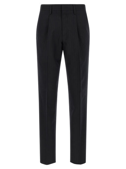 Blue Virgin Wool Two-Piece Suit