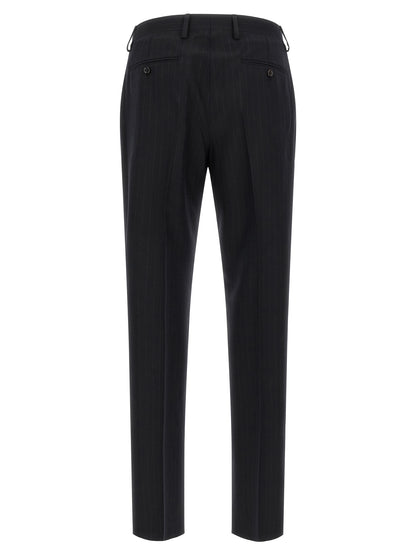 Blue Virgin Wool Two-Piece Suit